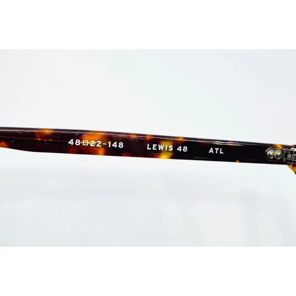 SALT Eyeglasses Unisex Tortoise Lewis 48 ATL Handcrafted Japan 48-22-148